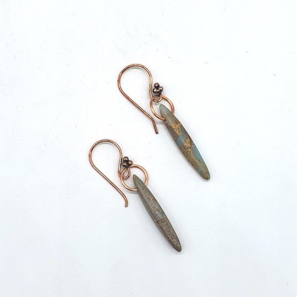 Artisan Jewelry - Handcrafted Jasper Earrings